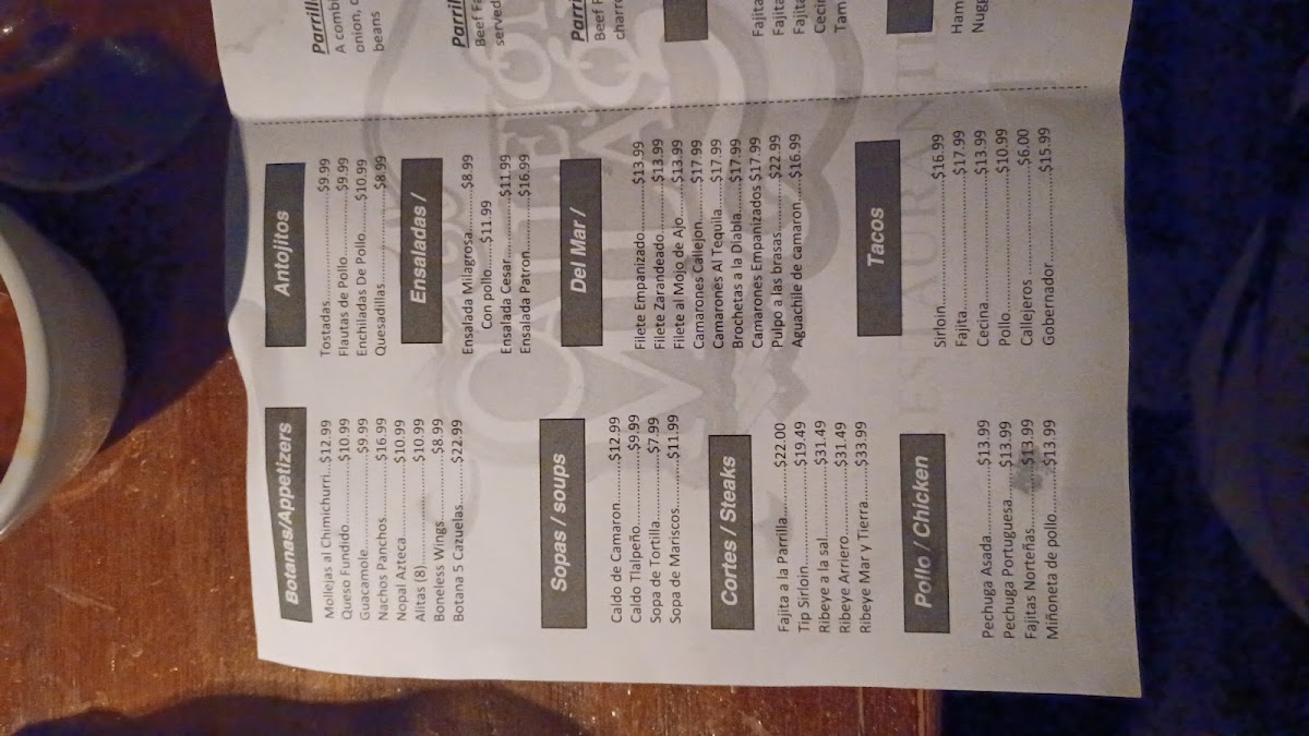 Menu El Callejón De Los Milagros-10
