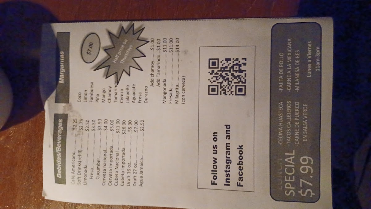 Menu El Callejón De Los Milagros-8